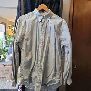 Polo Button Down Light Blue Classic Fit Size L